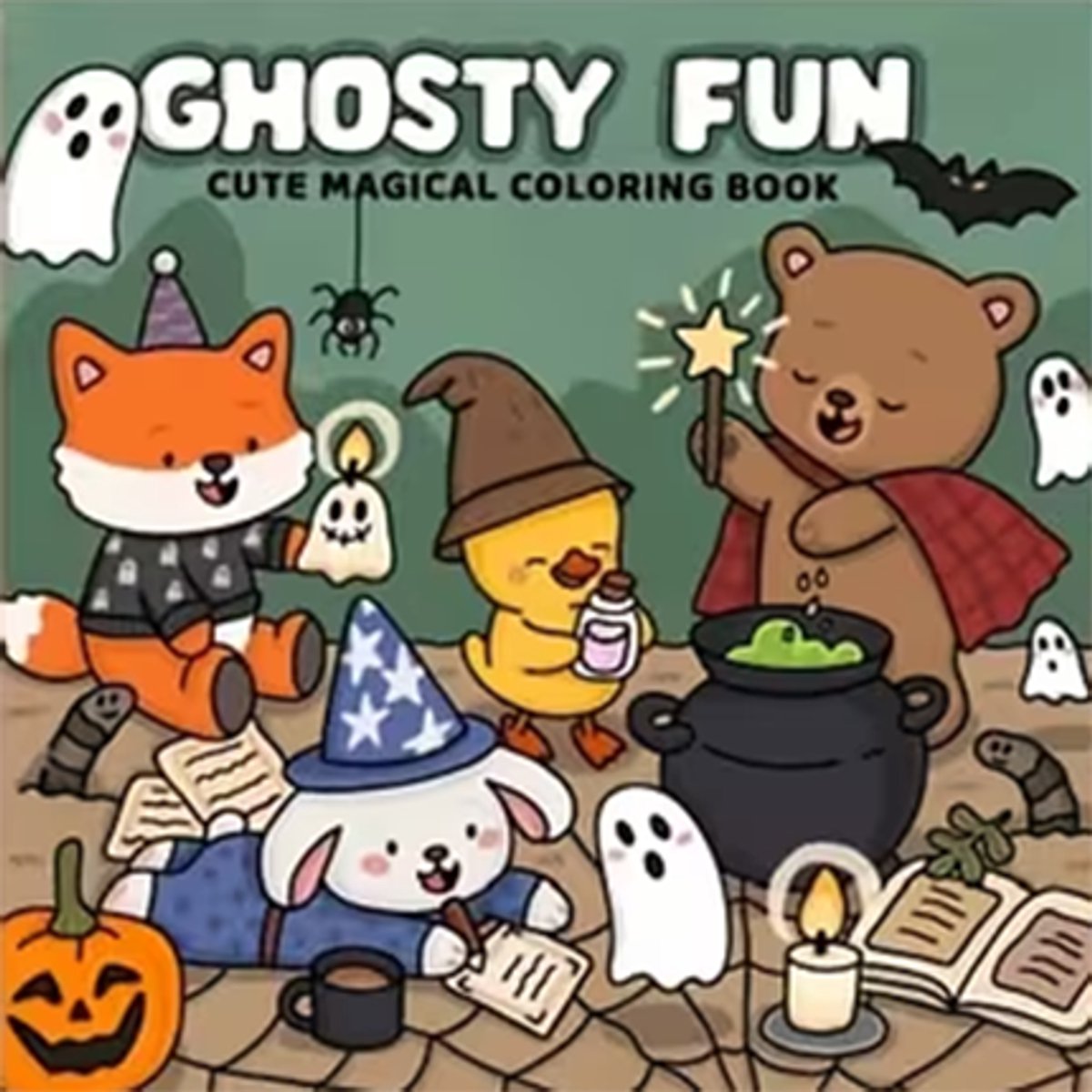Ghosty Fun - Kleurboek voor alle leeftijden - 24 pagina's