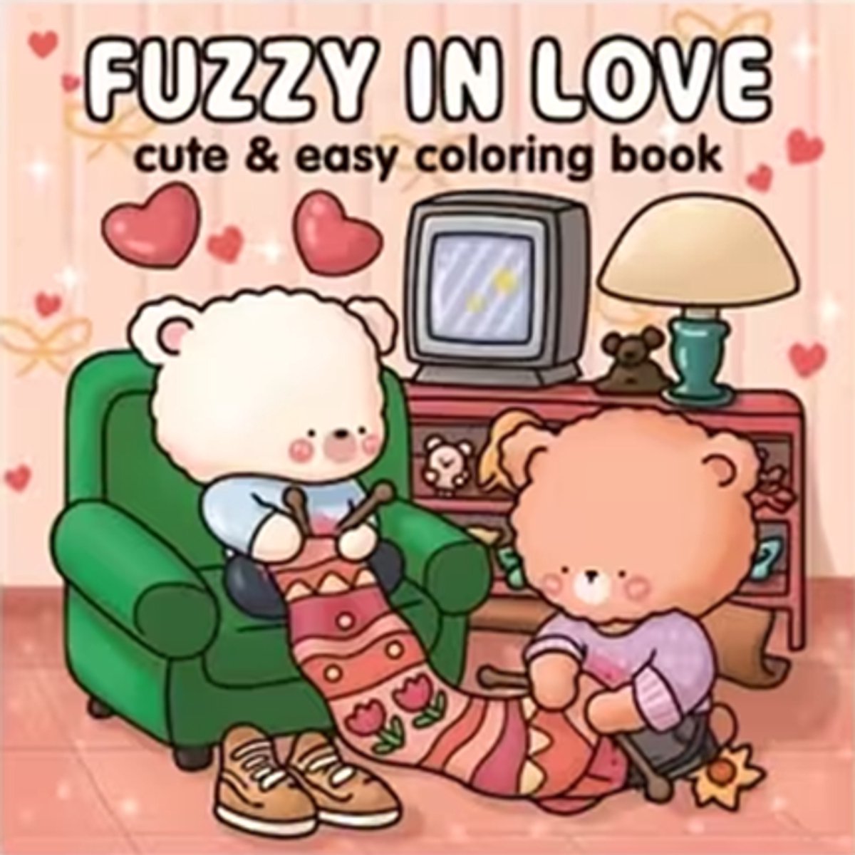 Fuzzy in Love - Kleurboek voor alle leeftijden - 24 pagina's