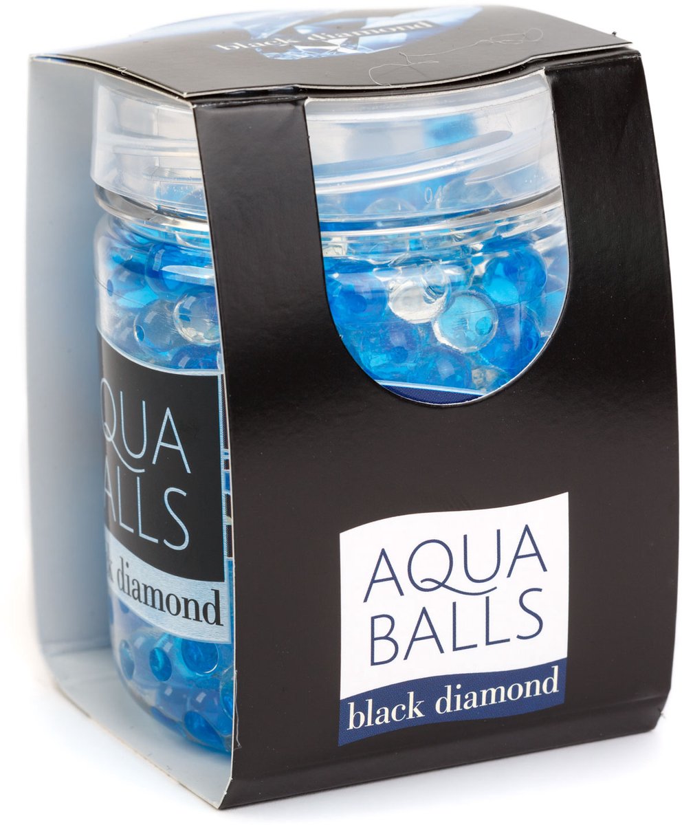 Paloma Aqua Balls - Geurparels Zwarte Diamant - 150 g - Luchtverfrisser voor Kleine Ruimtes - Tot 4 Weken Geurg 1 Stuks [P15581]