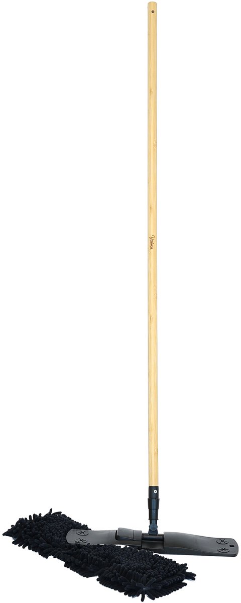 Valma ECO Vloerwisser – Duurzaam - Milieuvriendelijk bamboe steel – Lengte 120cm – Dweilbreedte 43x12cm - Voor het reinigen van parket, laminaat, kurk of plavuizen
