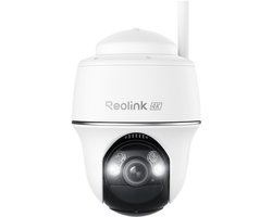 Reolink Argus PT Ultra, Eerste 4K Batterij Beveiligingscamera‘s Draadloos Buiten, 360° Pan Tilt Auto-Tracking, 8MP Kleuren Nachtzicht, 2.4/5 GHz Wi-Fi 6, Geen Abonnementen, Home Hub Compatibel