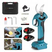 Instava Accu Snoeischaar – 35 mm – Incl. 2 Accu’s (2.0Ah) – Elektrische Snoeischaar – Makita LXT 18V Accu Compatibel – Opbergkoffer & Accessoires