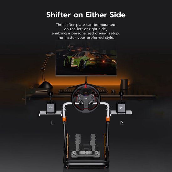 PXN A11 - Wheel Stand Pro Versie - Racestuur standaard - Inklapbaar - Zwart - Geschikt voor Logitec - PXN - Fanatec - Thrustmaster - In Hoogte Verstelbaar van Merkloos — afbeelding 3