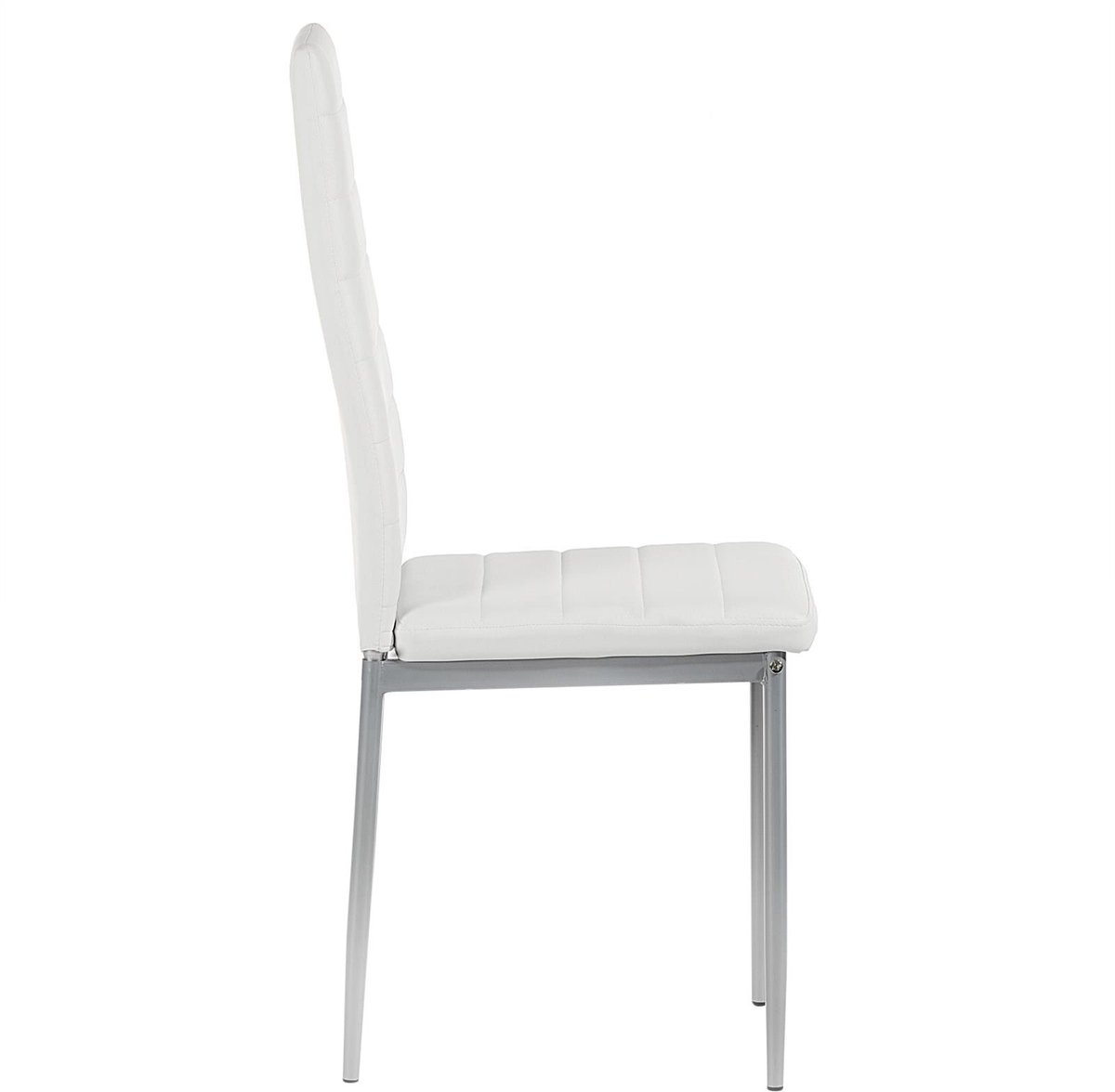 Eetkamerstoel NATHALIE wit Set van 4 stoelen