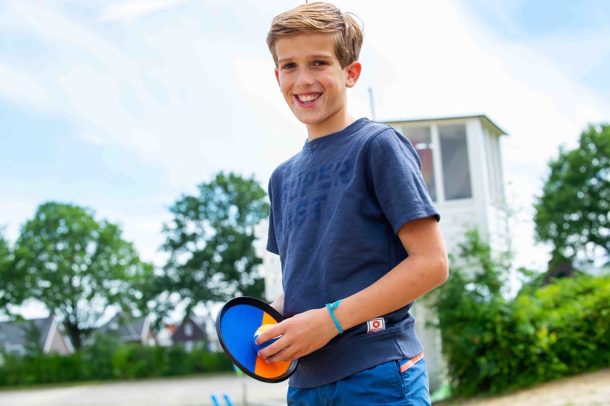 Catchballset Oranje/Blauw – Klittenband Bal 19 cm – Strandspel, Buitenspel & Recreatief Spel – Kinderen & Volwassenen – Engelhart — afbeelding 9
