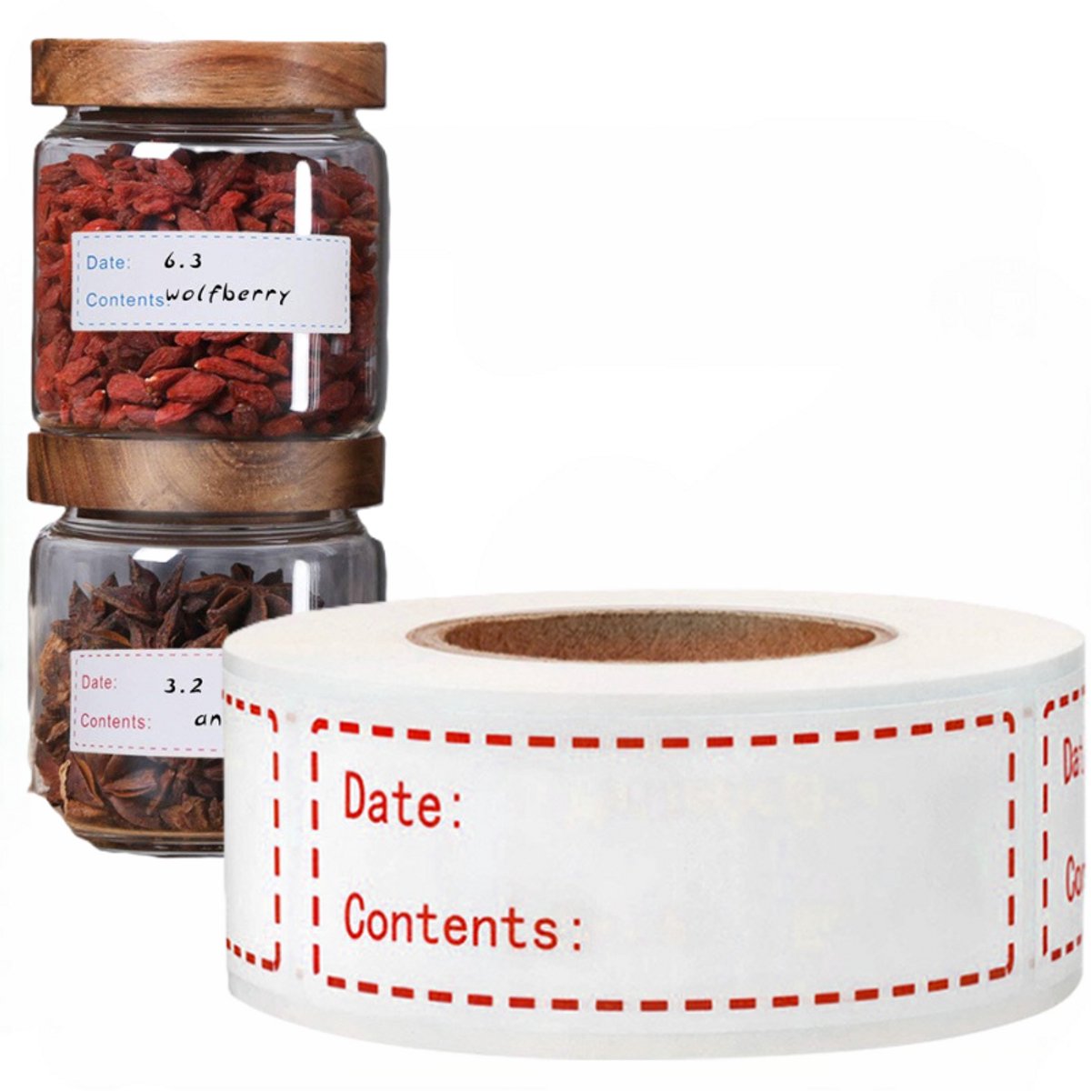 250 Stuks Diepvriesetiketten - Houdbaarheidsetiketten & Inmaaketiketten - Houdbaarheid stickers- Verwijderbaar diepvriesstickers - Voor bakjes dozen zakjes - Koelkast – Vriezer - LOUZIR