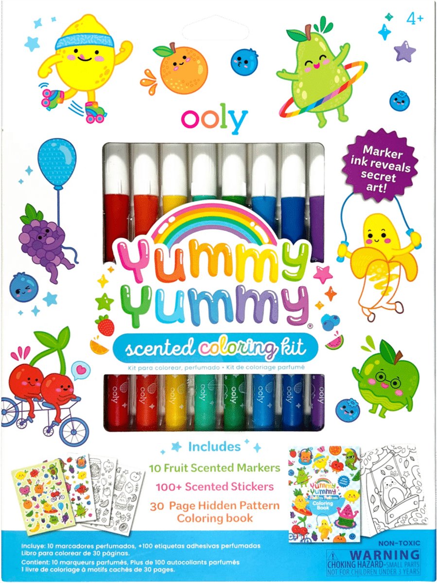 Ooly - Yummy Yummy - Stiften en stickers met fruitgeur