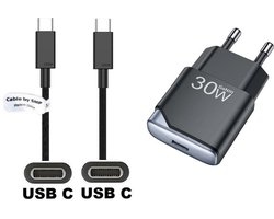 OneOne 35W snellader + 3,0m sterke USB C naar C kabel. GAN lader. PD PPS oplader adapter past op JBL Go 3, Go 4, Free 2, Flip 5 / 6, Charge 4 / 5, Tour One / One M2 / One Pro 2 / One Pro plus, Extreme 3 / 4