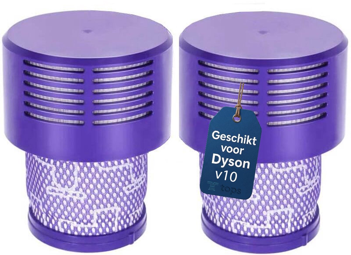Tops filterset voor Dyson V10 – Geschikt voor SV12 & SV27 – Wasbaar en Herbruikbaar – 2 stuks