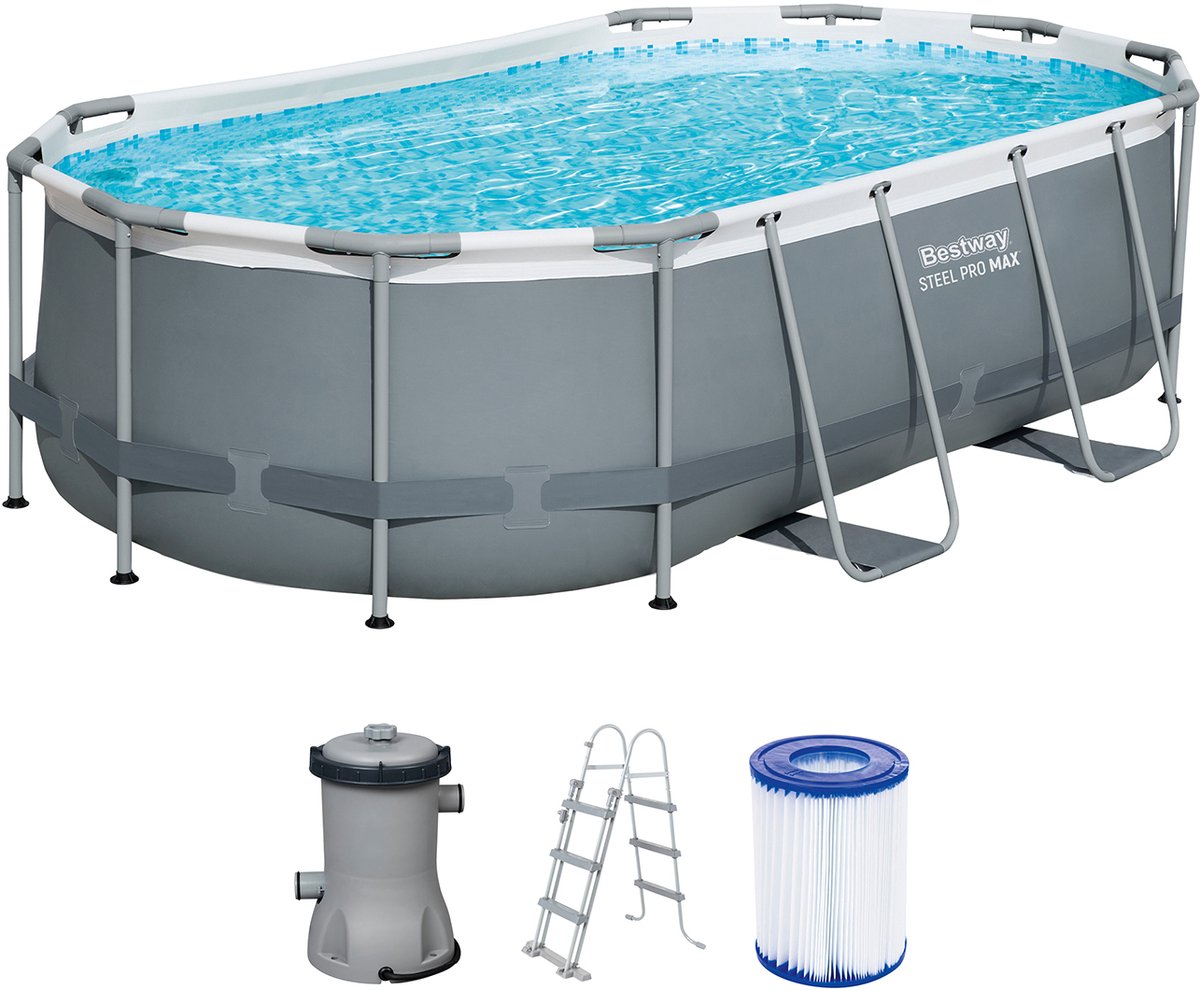 Power Steel frame zwembad 427x250x100 cm (set)
