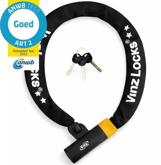 VINZ Salado ART 2 kettingslot – 90 cm – 3 sleutels