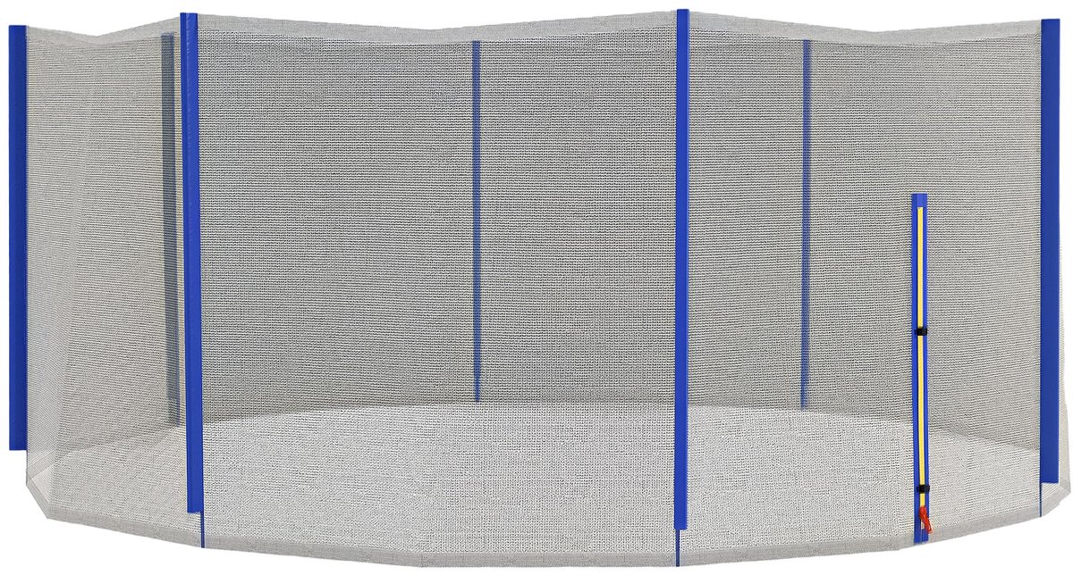 SPORTNOW - Vervangend trampolinenet - PE - 366x366x180cm - Blauw