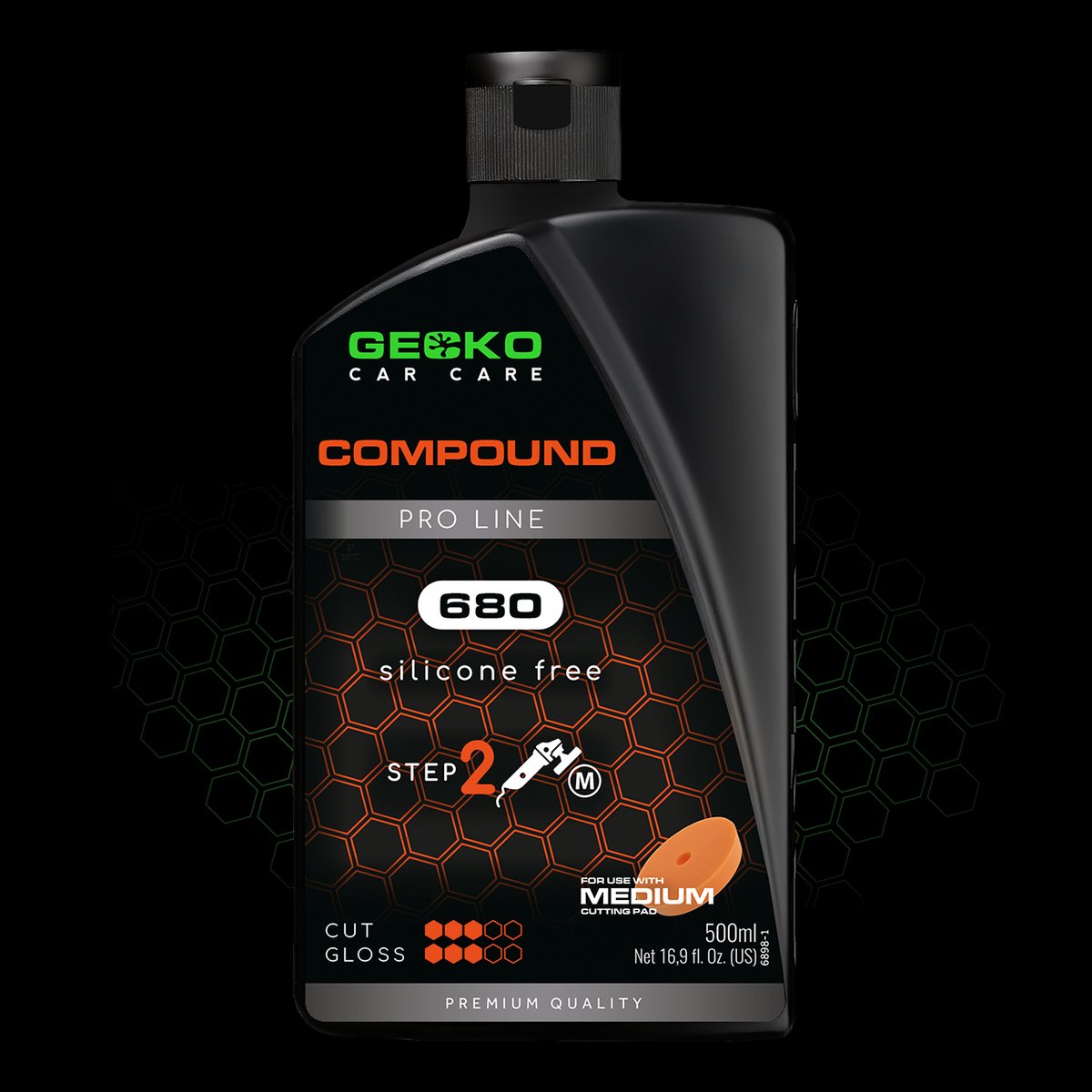 Gecko polijstmiddel compound stap 2- 500ml
