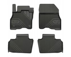 Frogum No.77 Luxe Rubberen Automatten Set - Geschikt voor NISSAN LEAF II ZE1 (Vanaf 2017) - 4-delig - Perfecte Pasvorm - Geurloos TPE - 4 cm Hoge Rand - Zwart
