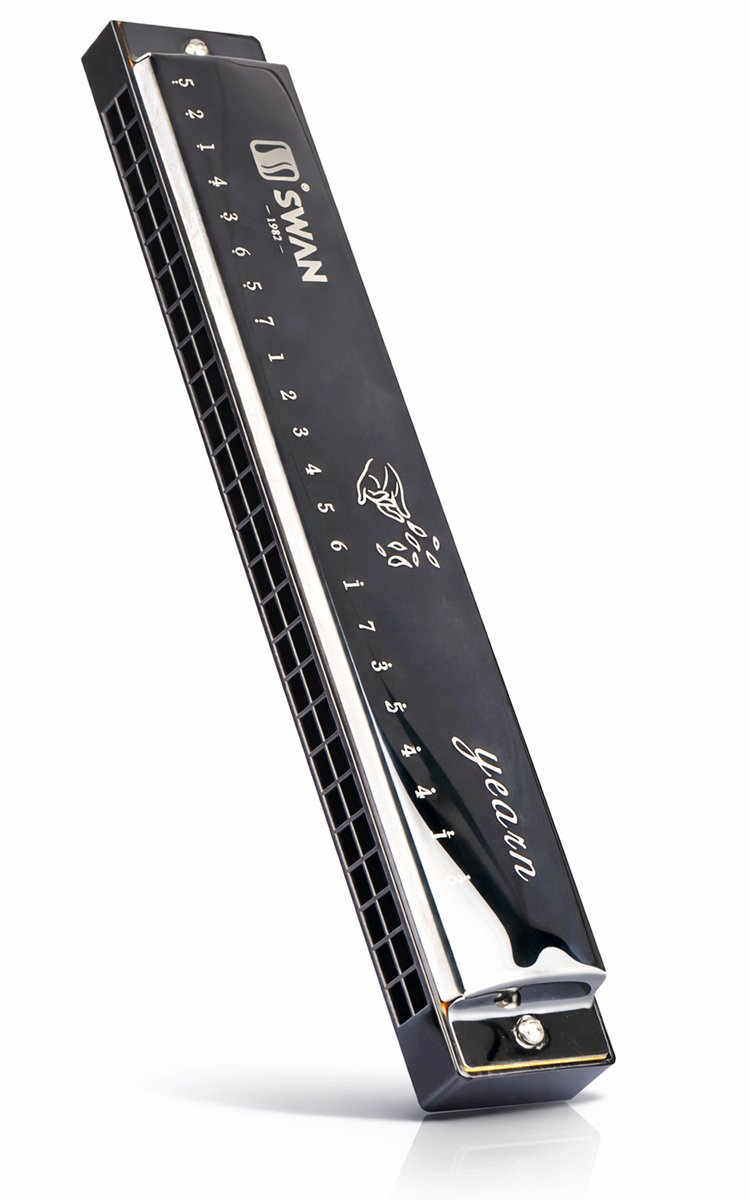 Diatonische harmonica 24 Tremolo - mondharmonica - C-majeur - 48 gaats