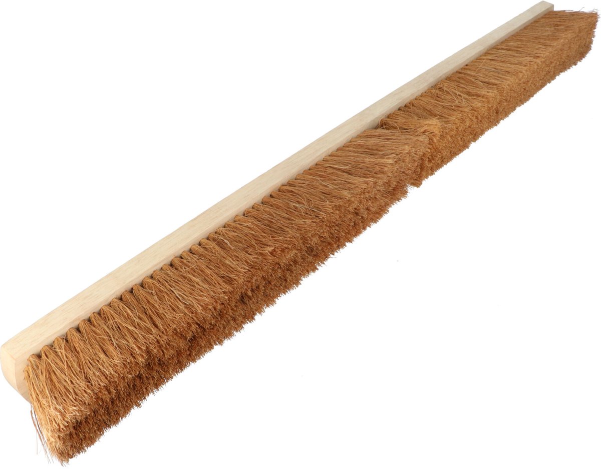 Kamerveger Cocos - Effectief op gladde vloeren - FSC-keurmerk - Plat hout - Breedte 100cm