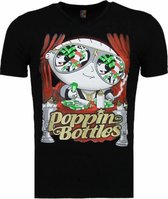 Poppin Stewie - T-shirt - Zwart