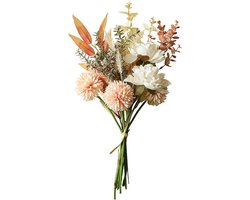 Kunstbloemen - Boeket - 44cm - Kunstplanten - Nepbloemen - Kunstmatige paardenbloemen - Zijden bloemen voor bloemstukken - Boeketten - Decoratie voor thuis - Bruiloft - Cadeau voor vrouw - Housewarming cadeau - Moederdagcadeau - Valentijn cadeau