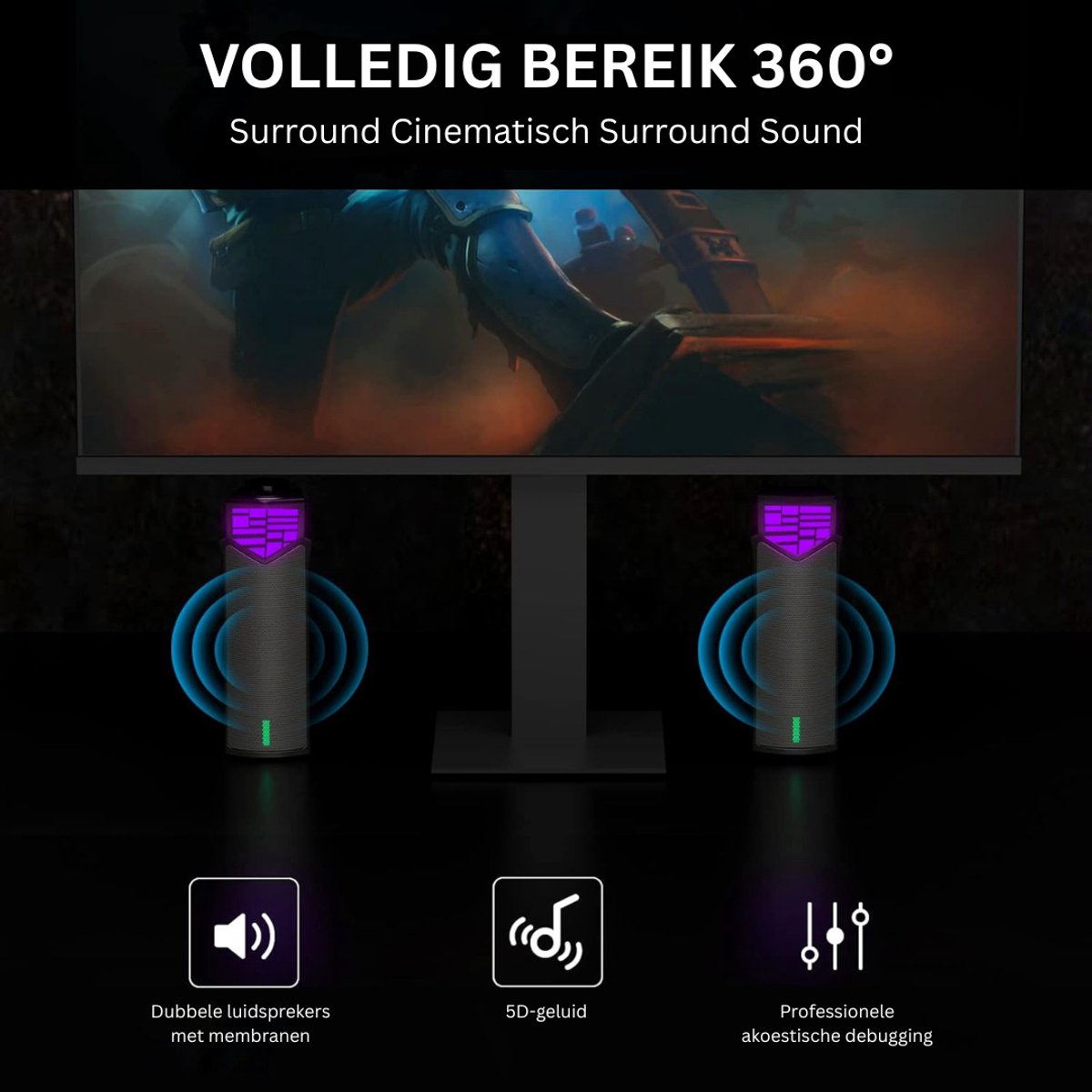 Soundbar 10W Plug & Play Speaker voor PC - afbeelding 2