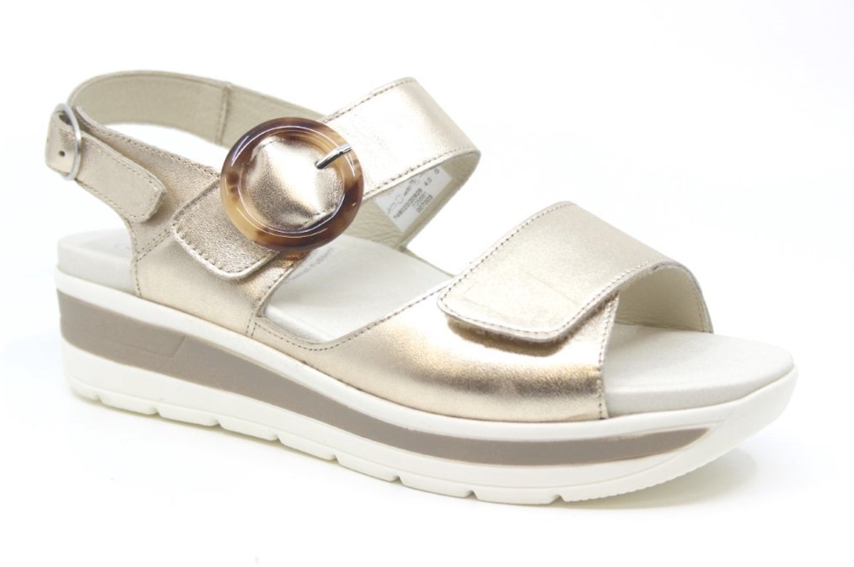 Solidus -Dames - goud - sandalen - maat 39.5