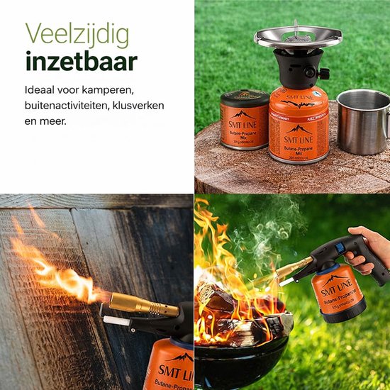 SMH LINE® Gaspatroon 190g - Prikcartouche - Gasbloksysteem - 5 stuks van SMH LINE® — afbeelding 3