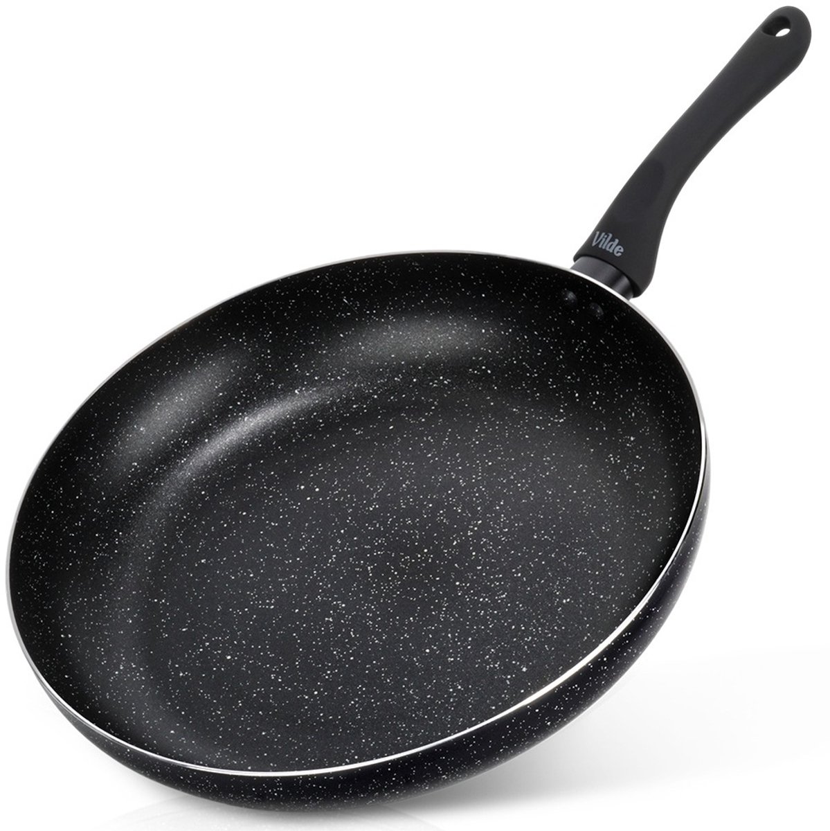 Koekenpan Graniet BLACK LINE 32 cm - Multifunctionele Pan voor Vlees - Groenten