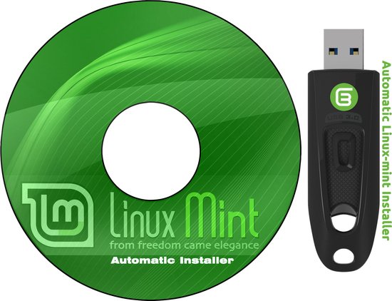 Windows verwijderaar met Linux-Mint LTS automatische installatie pack voor oude en nieuwe computers
