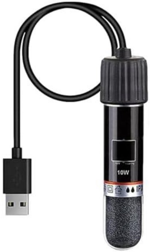 longziming -Aquariumverwarming USB – Automatische Thermostaat 26°C – Mini Aquarium Heater – Voor Aquaria tot 25L – Veilig en Energiezuinig