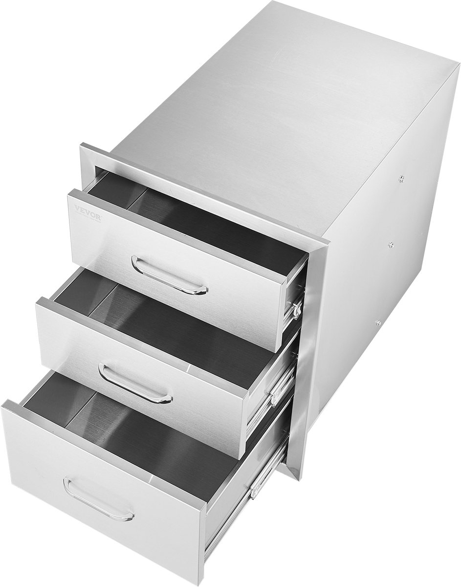 VEVOR Ladekast Lade Buitenkeuken 18 x 23 x 23 Inch Ladekast Buitenkeukenlade RVS