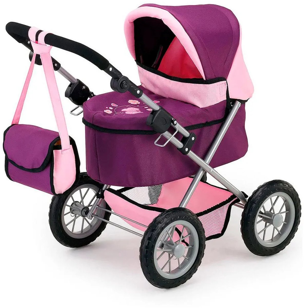 Bol.com Bayer Design - Poppenwagen Trendy - Roze en Paars aanbieding