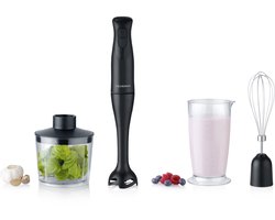 Severin SM 3762 Staafmixerset – 350 W – Met Hakmolen, Garde & Maatbeker 700 ml – Zwart