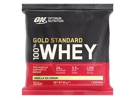 DA Optimum Nutrition Gold Standard 100% Whey Protein Sachet - Vanilla Ice Cream - Proteine Poeder - Eiwitshake - 31 gram (1 serving)