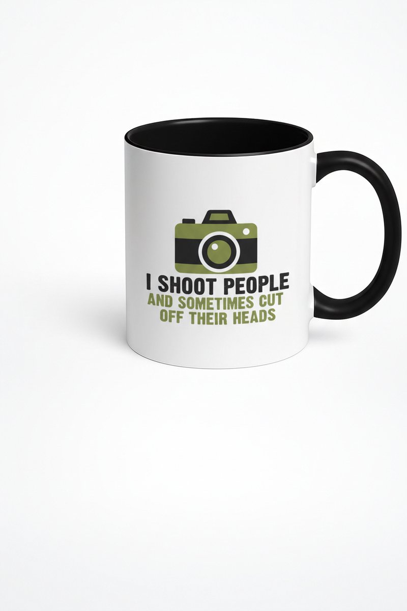 I Shoot People Fotografie Mok - Humoristische Koffiemok voor Fotografen