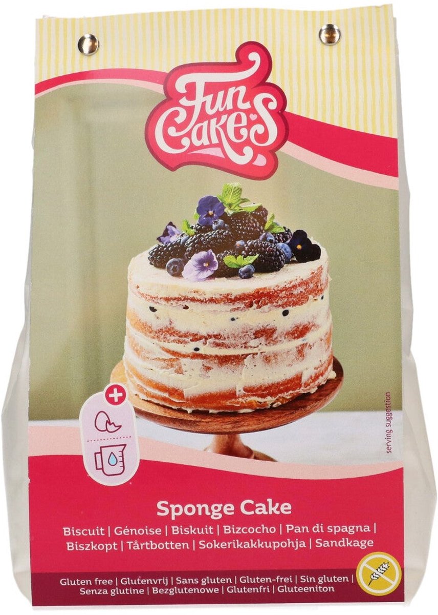 FunCakes Mix voor Biscuit Glutenvrij - 500g - Bakmix
