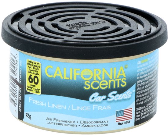 Auto luchtverfrisser California Scents Fresh Linen