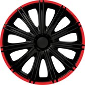 Carpoint Wieldoppen Nero 14 Inch Abs Zwart/rood Set Van 4