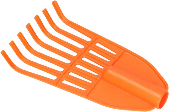 KOTARBAU Bladhark, kunststof, 7 tanden, zonder steel, oranje van KOTARBAU — afbeelding 3