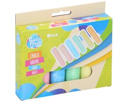 Eddy Toys Stoepkrijt 6 stuks pastel