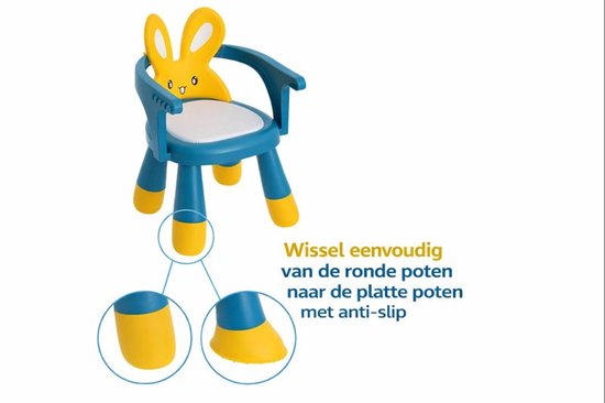Goodz4All 3-in-1 Kinderstoel Meegroeistoel Eetstoel Baby Kinderstoeltje voor Peuter met Afneembaar Blad en Leuningen van Goodz4All — afbeelding 3