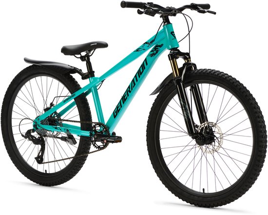 Generation X8 Mountainbike 26 inch - Blauw met Spatborden van Generation — afbeelding 3