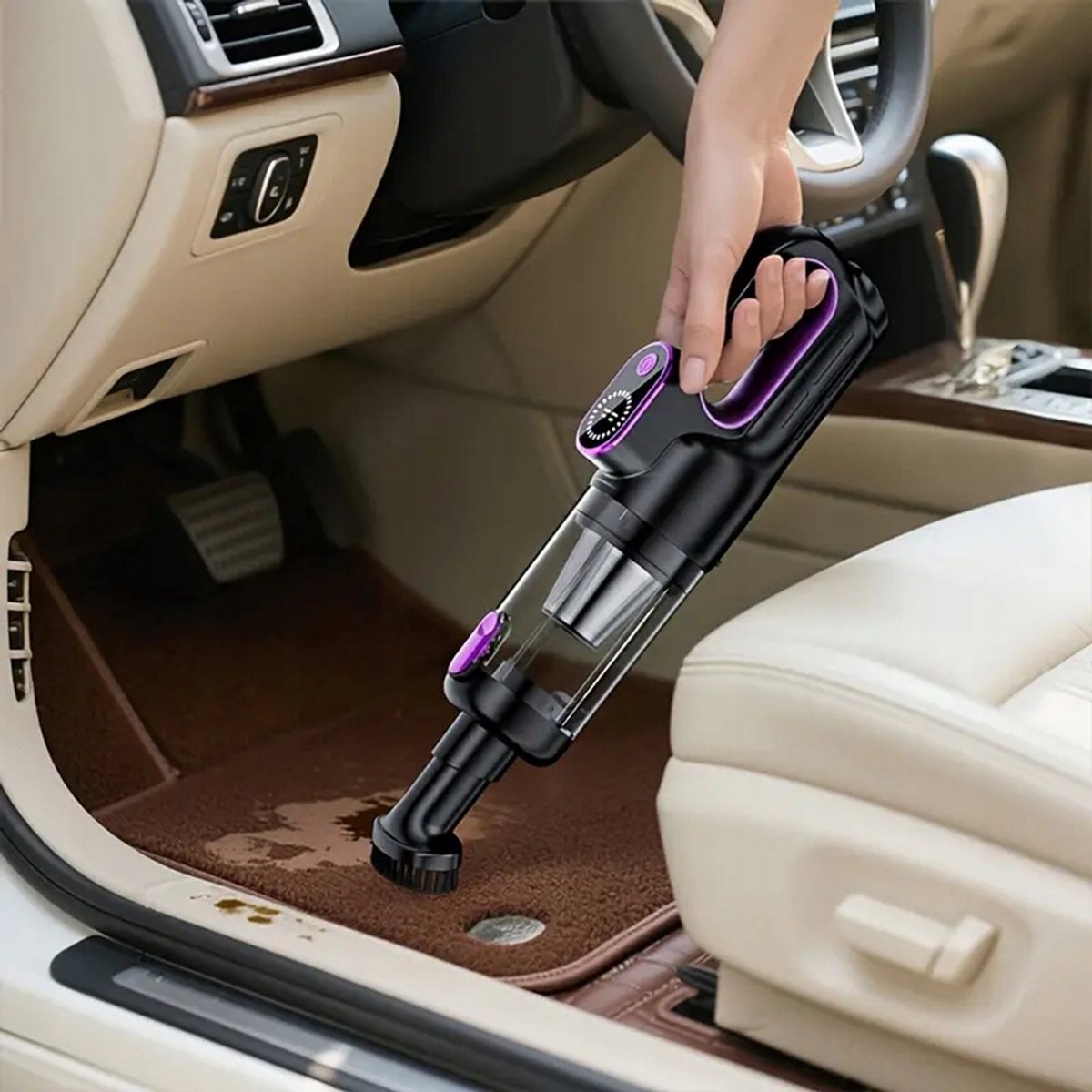 Kruimelzuiger Draadloze Handstofzuiger met LED-verlichting - afbeelding 3