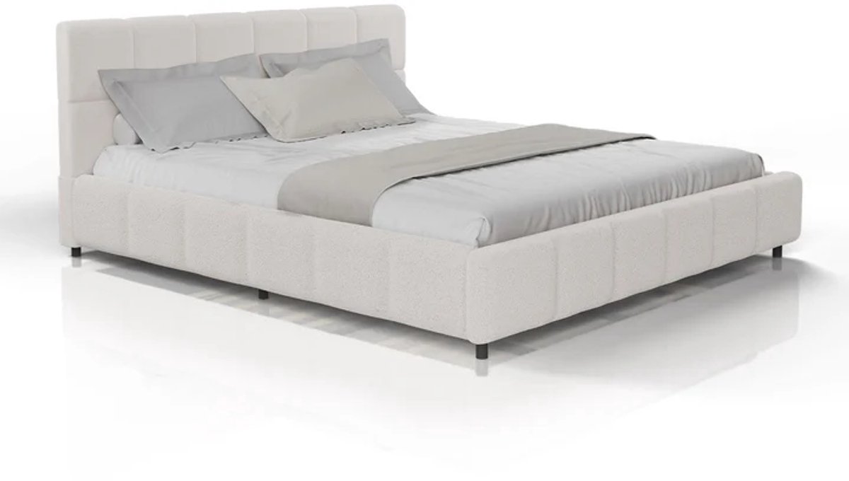 Gestoffeerd Bed Florence - 180x200cm - Crème