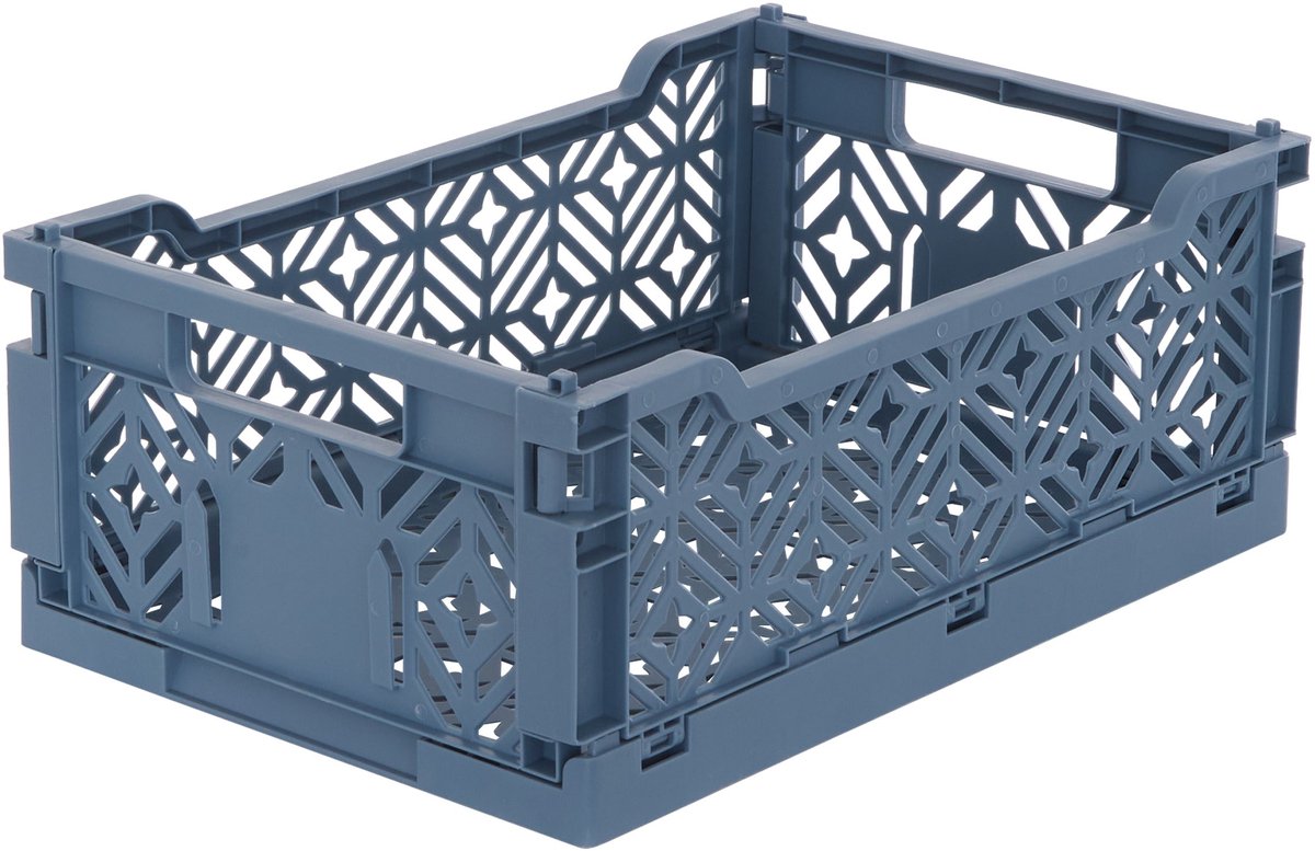 Atmosphera Kids Vouwkrat/Opbergkrat - Stapelbaar - 30x20x12cm - Donkerblauw