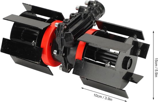Flexibele Kophelmstok, Effectieve Verticuteer Accessoire voor Graswiedwiel - Universeel, Bespaar Tijd en Energie met 9 Tanden - Aluminium Ijzer - 28 mm van Merkloos	 — afbeelding 2