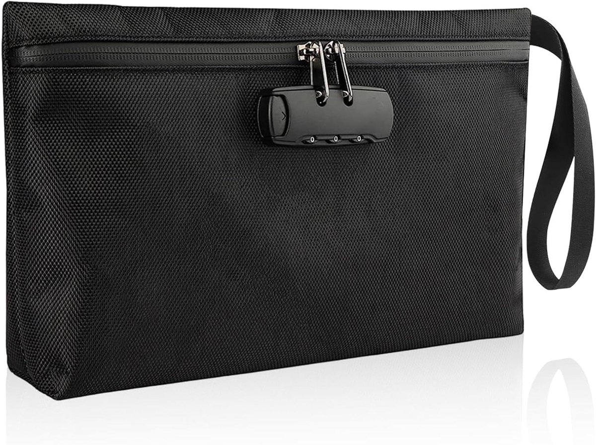 Geurdichte tas met combinatieslot, waterdicht, geurdichte opbergzak met verzegelde ritssluitingen, carbon gevoerd, draagbare draaggreep voor accessoires - Opbergzak voor geurcontrolemiddelen.