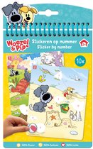 Woezel & Pip Stickerpuzzel - Speelgoed kinderen - Doeboek - Kleurplaten - Stickeren op nummer - Kleuter speelgoed - Knutselen - Voor meisjes en jongens - Vanaf 3 jaar - Bambolino Toys