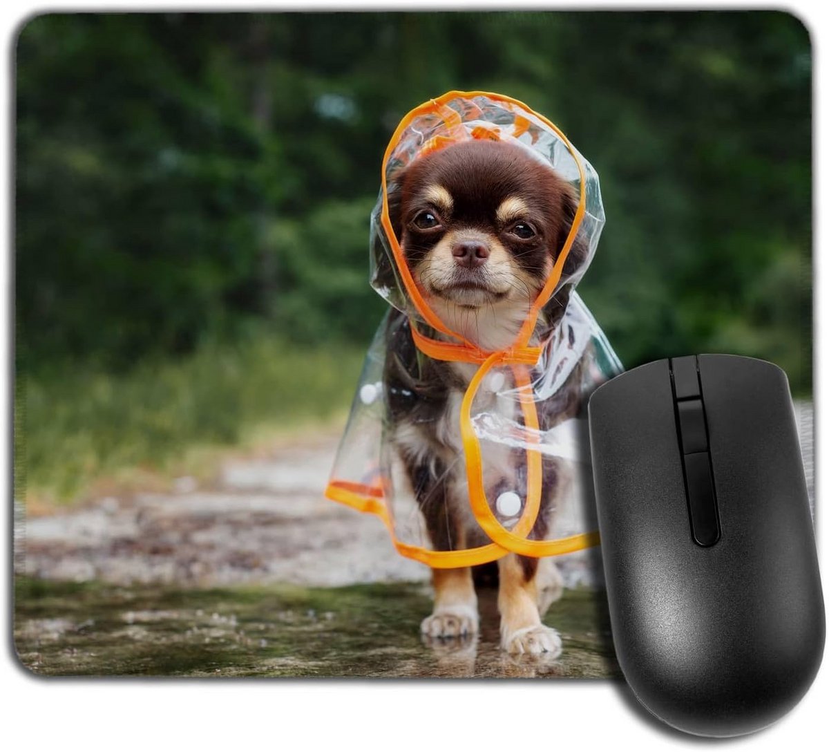 Grappige Chihuahua Muismat - Rechthoekige Antislip Muismat voor Computer - 200mm x 240mm