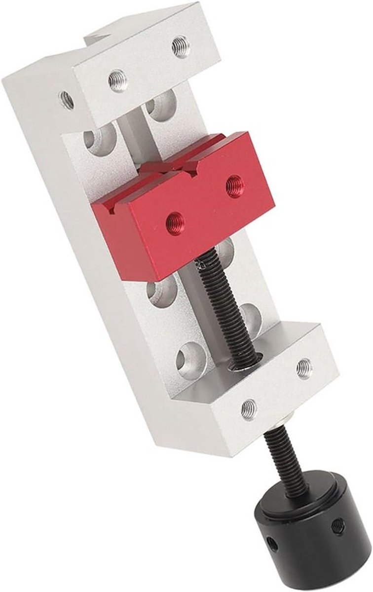 Tafelklem metaal - Monteurmachine - 50 mm - Aluminium - Schroef - Reparatie - Notenboom - Horloge - Geschikt voor sieraden - Zilver