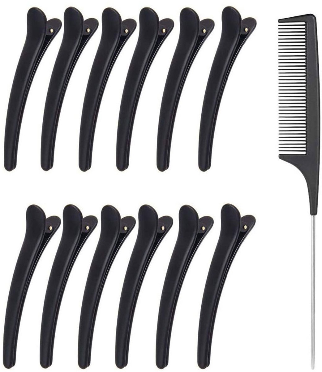 Matte haarclips, geschikt voor meisjes en vrouwen, in de vorm van een vogelbek.