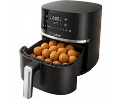 COOK-IT Airfryer 6L XL - 1600W - 8 Programma’s - Touchscreen - Vaatwasserbestendige Mand - Warmhoudfunctie - Shake Reminder - Matzwart